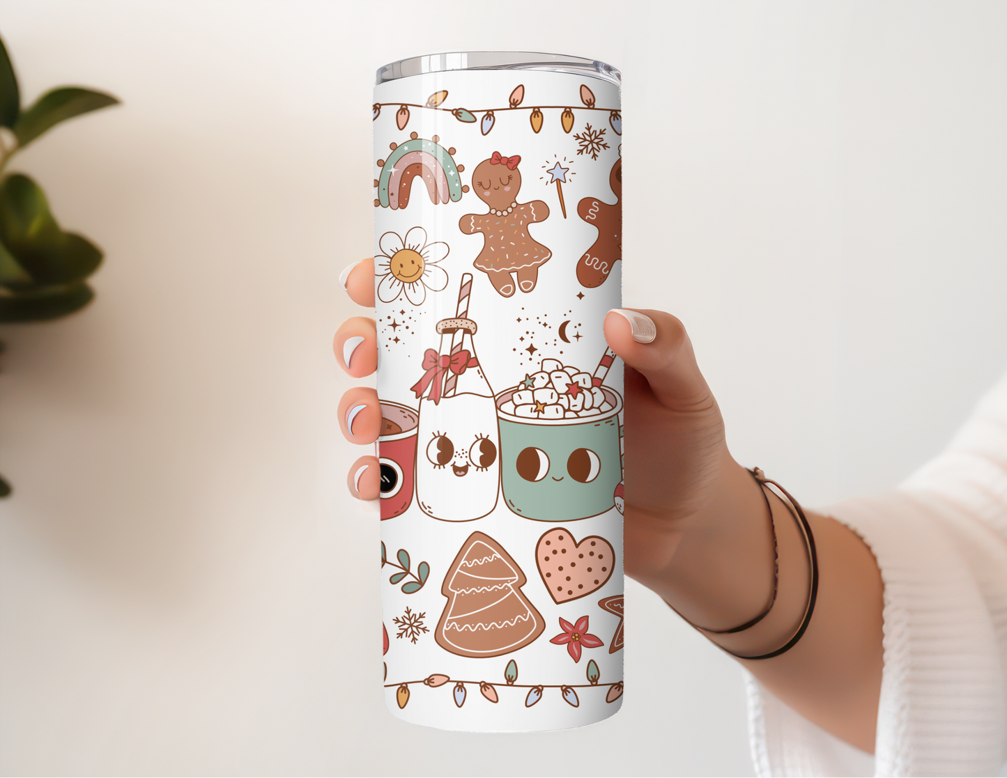 Retro Hot Cocoa Stainless Steel Tumbler