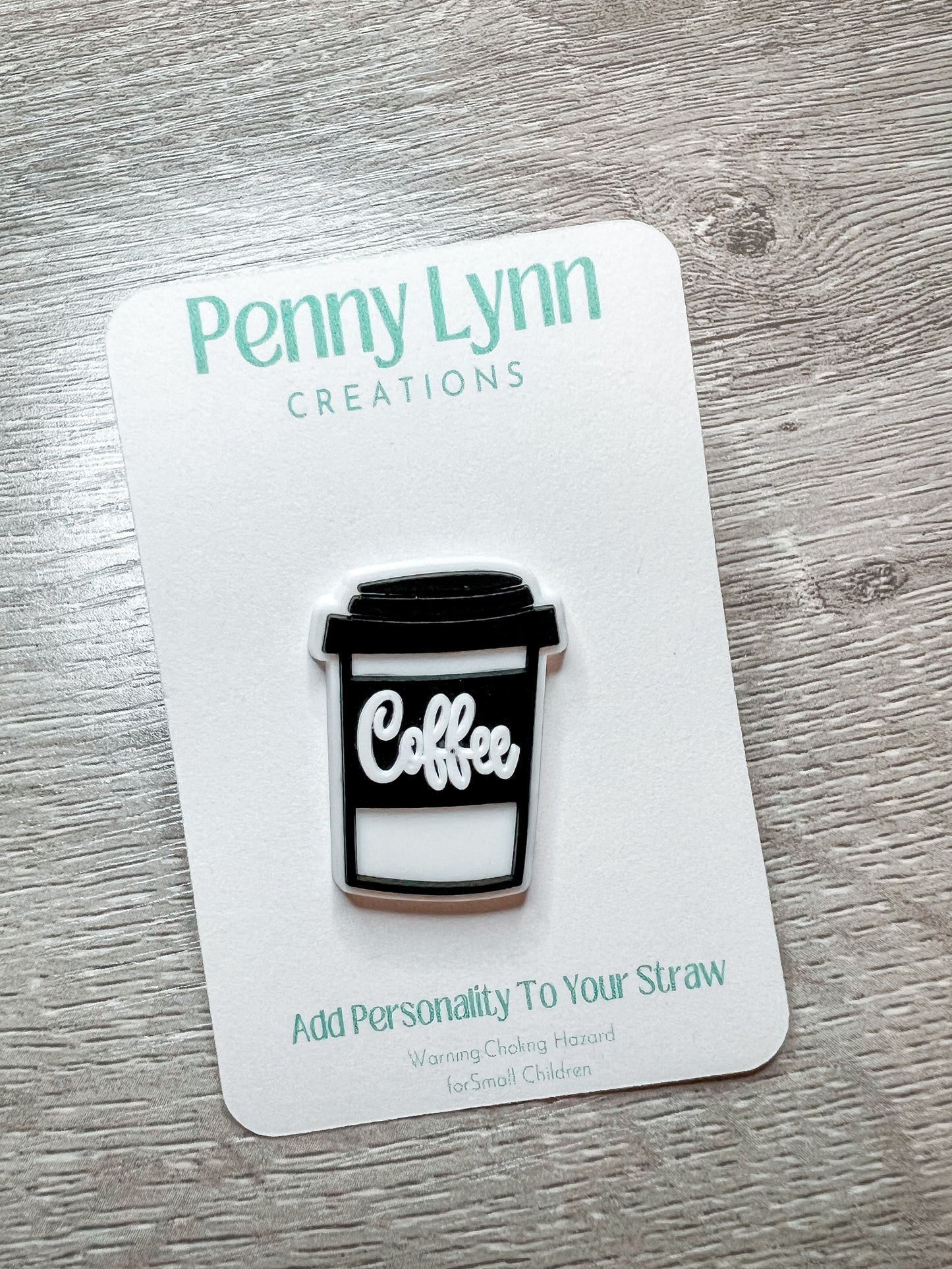 Coffee Cup Straw Charm
