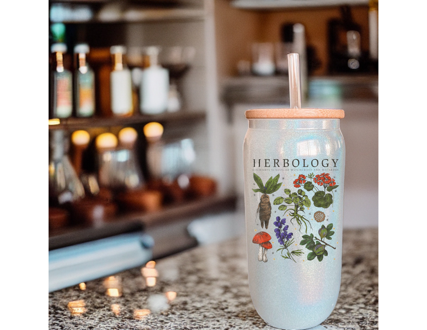 Herb Glass Tumbler