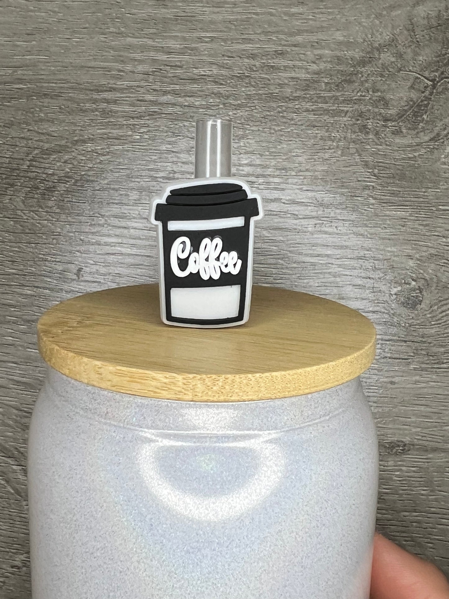Coffee Cup Straw Charm