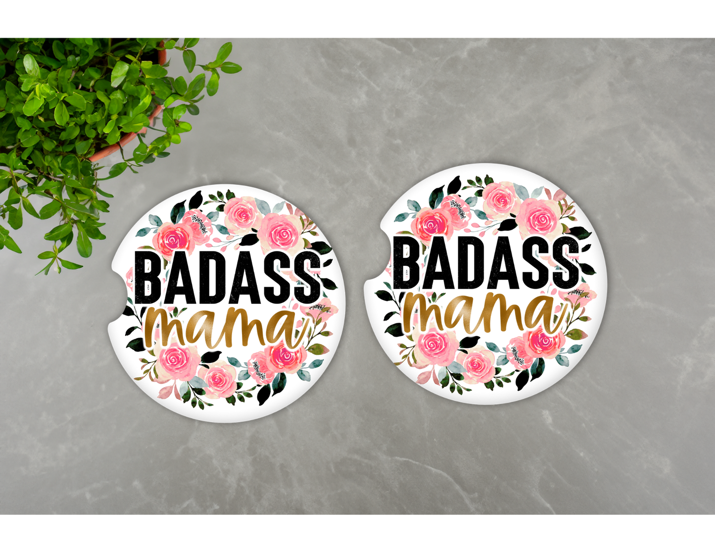Badass Mama Car Coasters