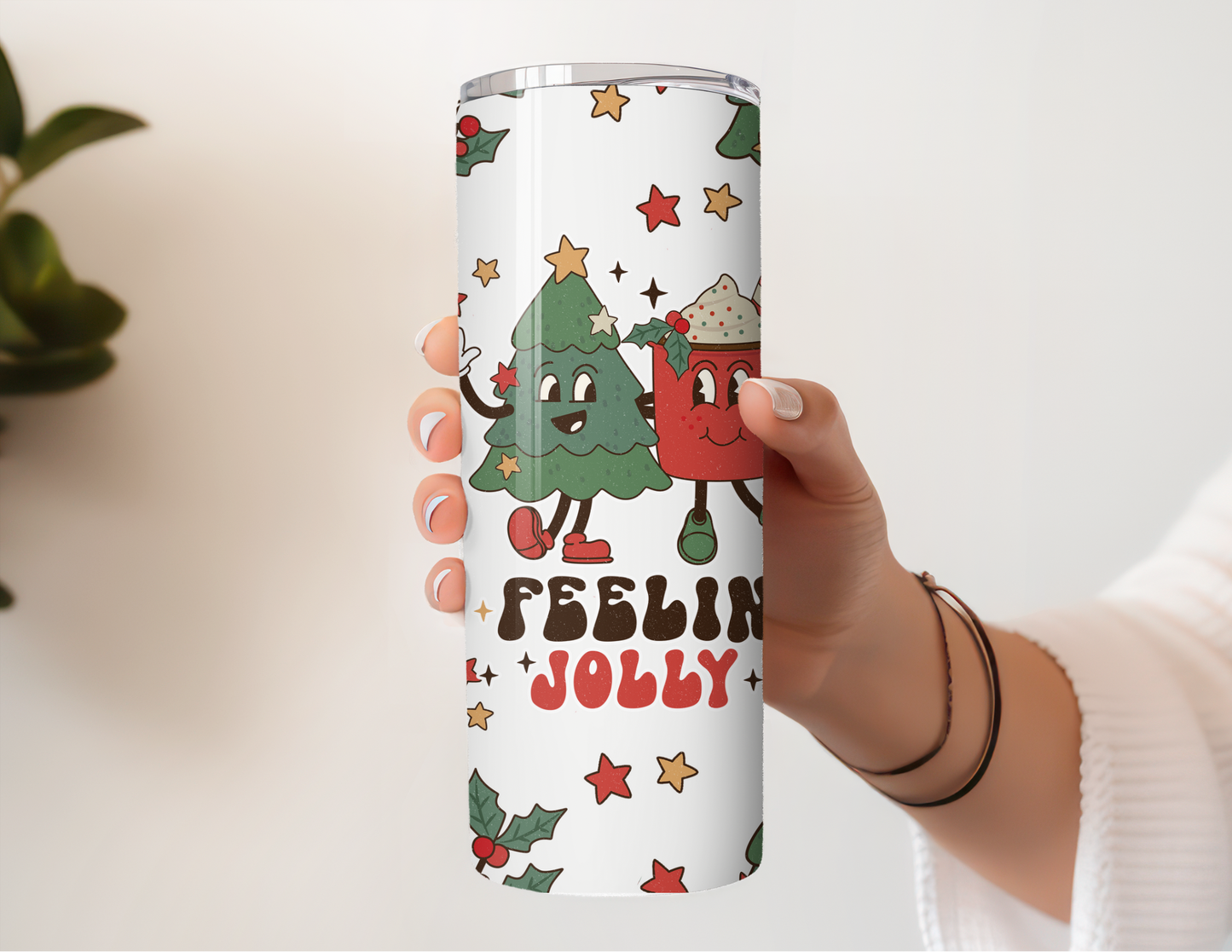 Feeling Jolly Stainless Steel Tumbler