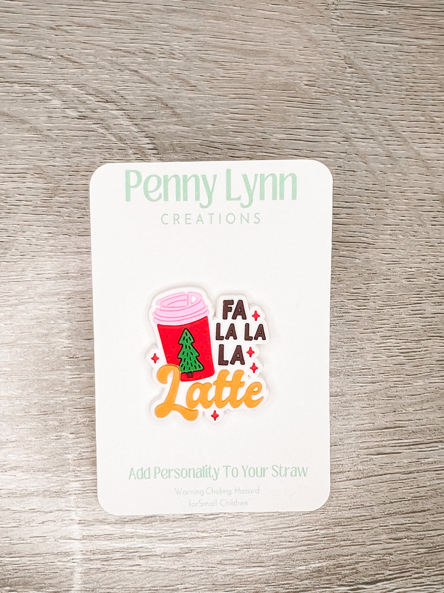 Fa La La Latte Straw Charm