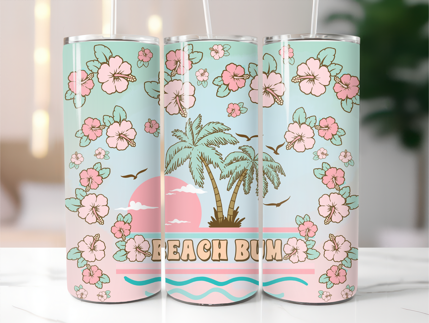 Beach Bum Stainless Steel Tumbler