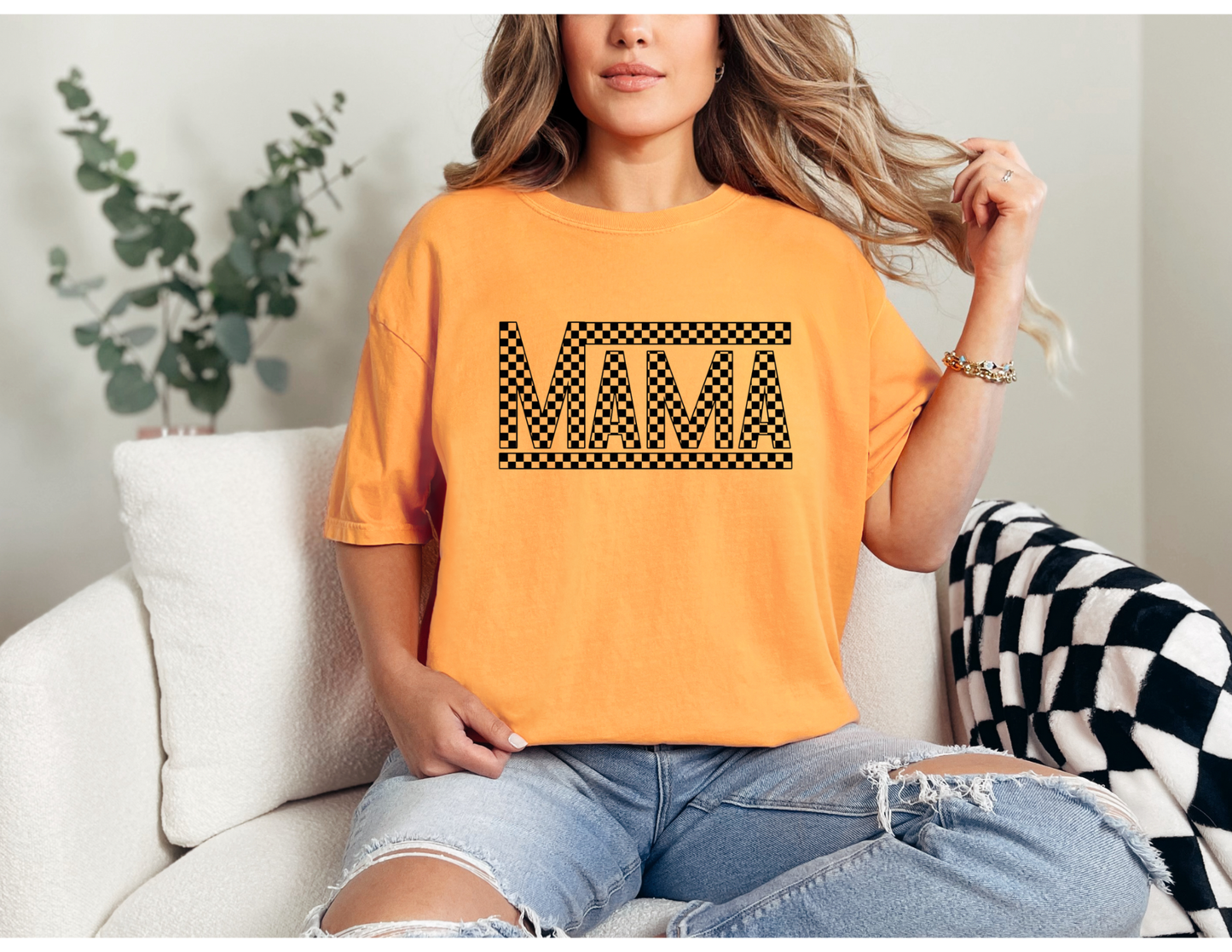 Checkered Mama Shirt