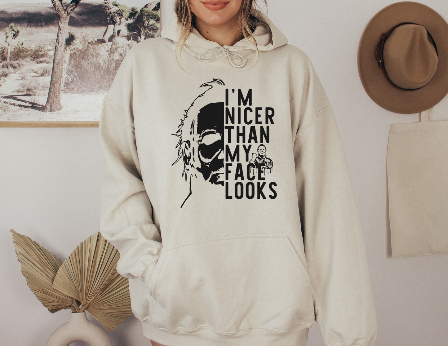 I’m Nicer Than my Face Looks Sweatshirt