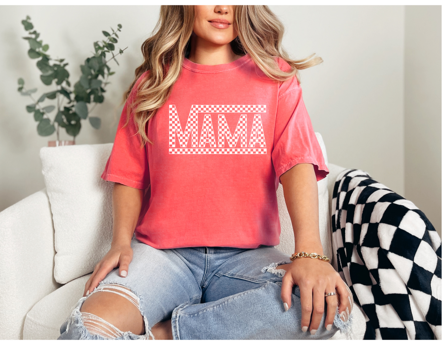 Checkered Mama Shirt
