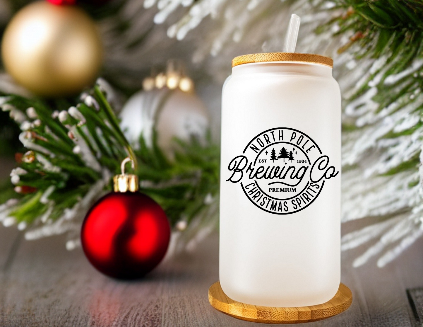 North Pole Brewing Glass Tumbler