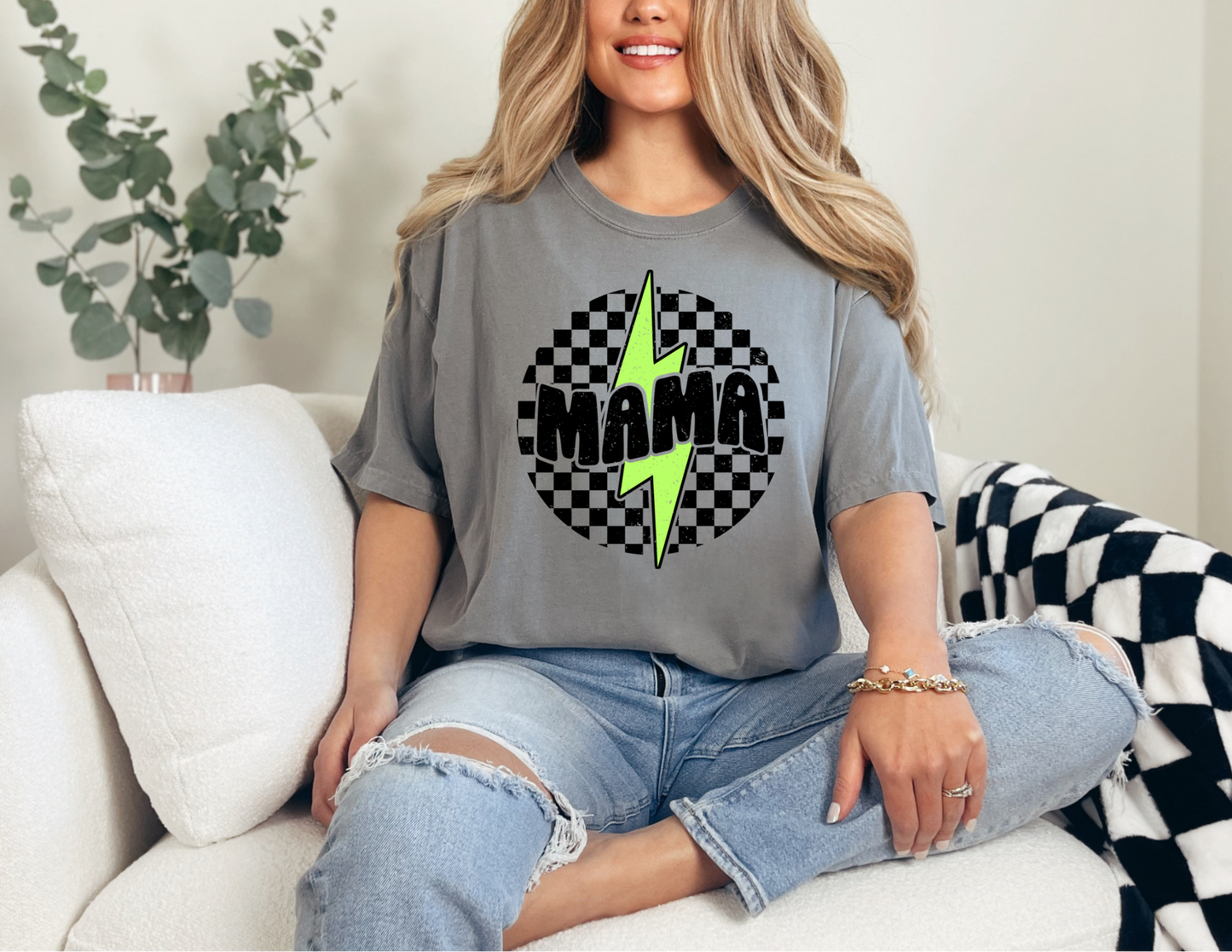 Mama Neon Bolt Shirt