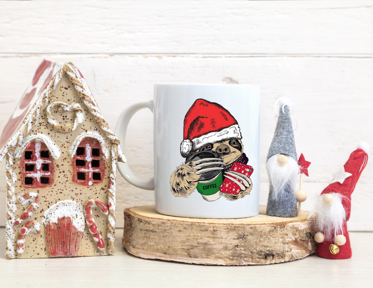 Merry Sloth 15oz Coffee Cup