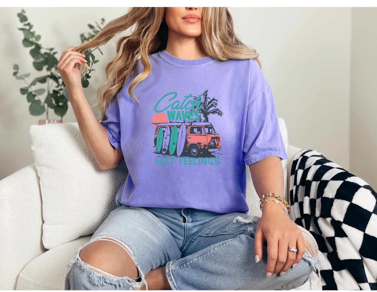 Catch Waves Not Feelings Shirt