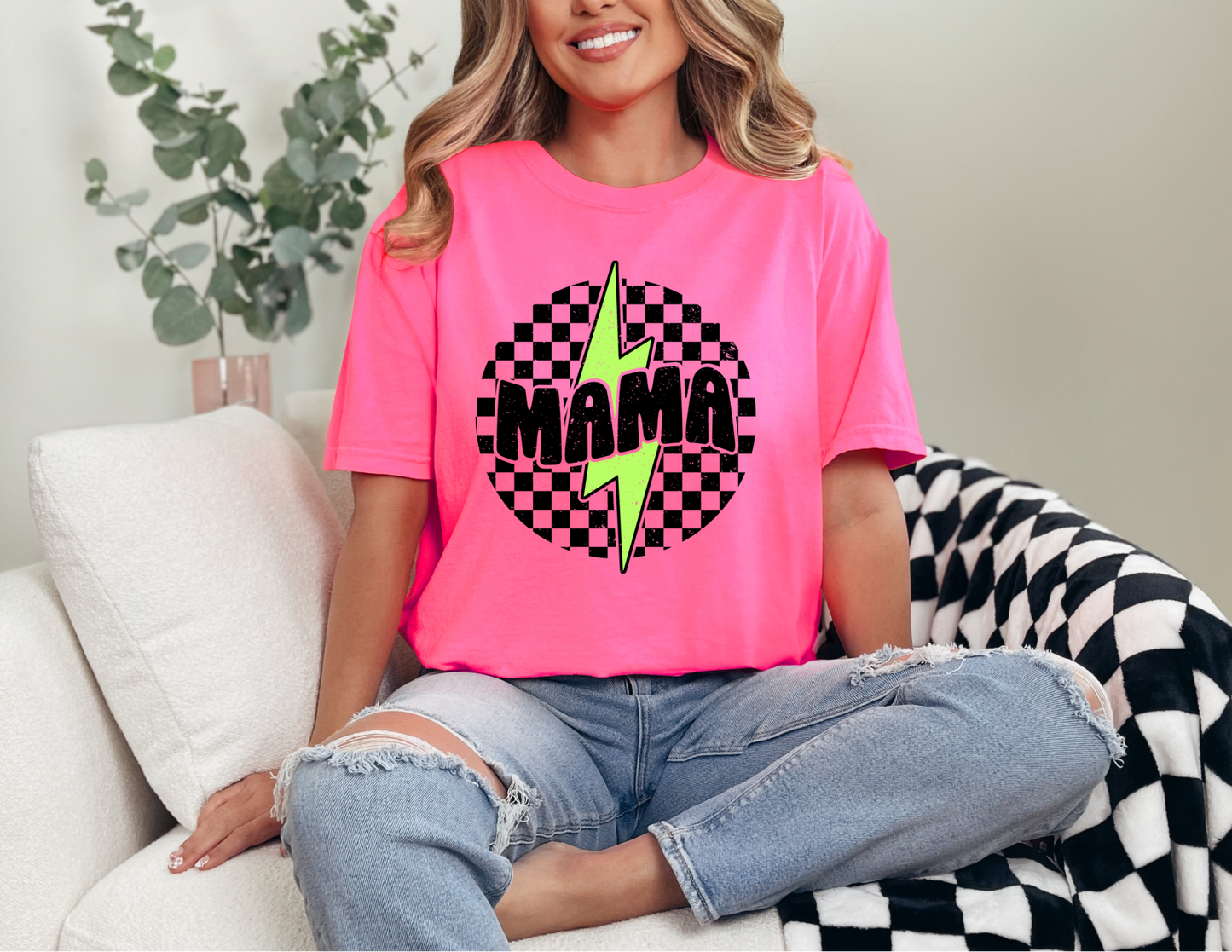 Mama Neon Bolt Shirt