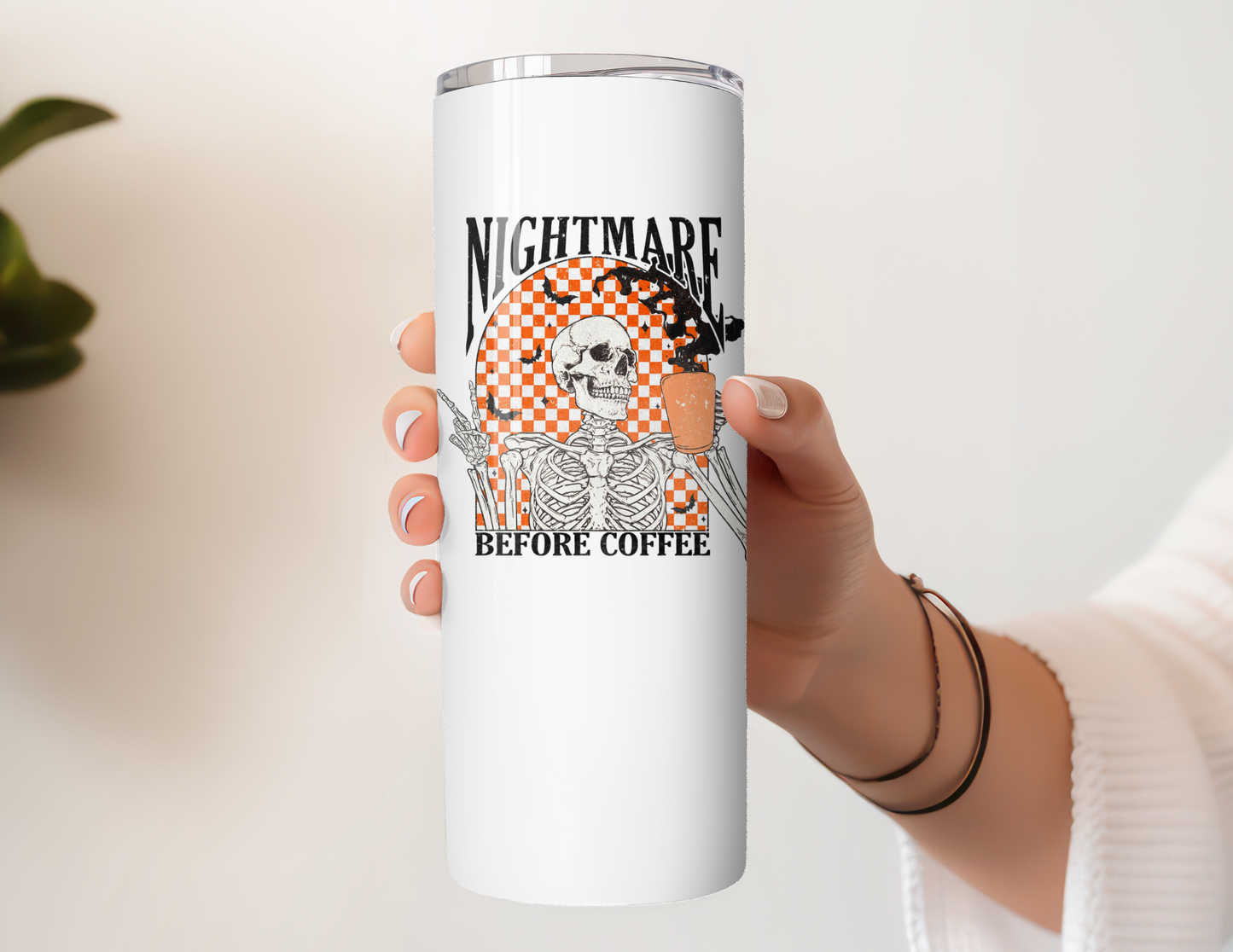 Nightmare Before Coffee Stainless Steel Tumbler