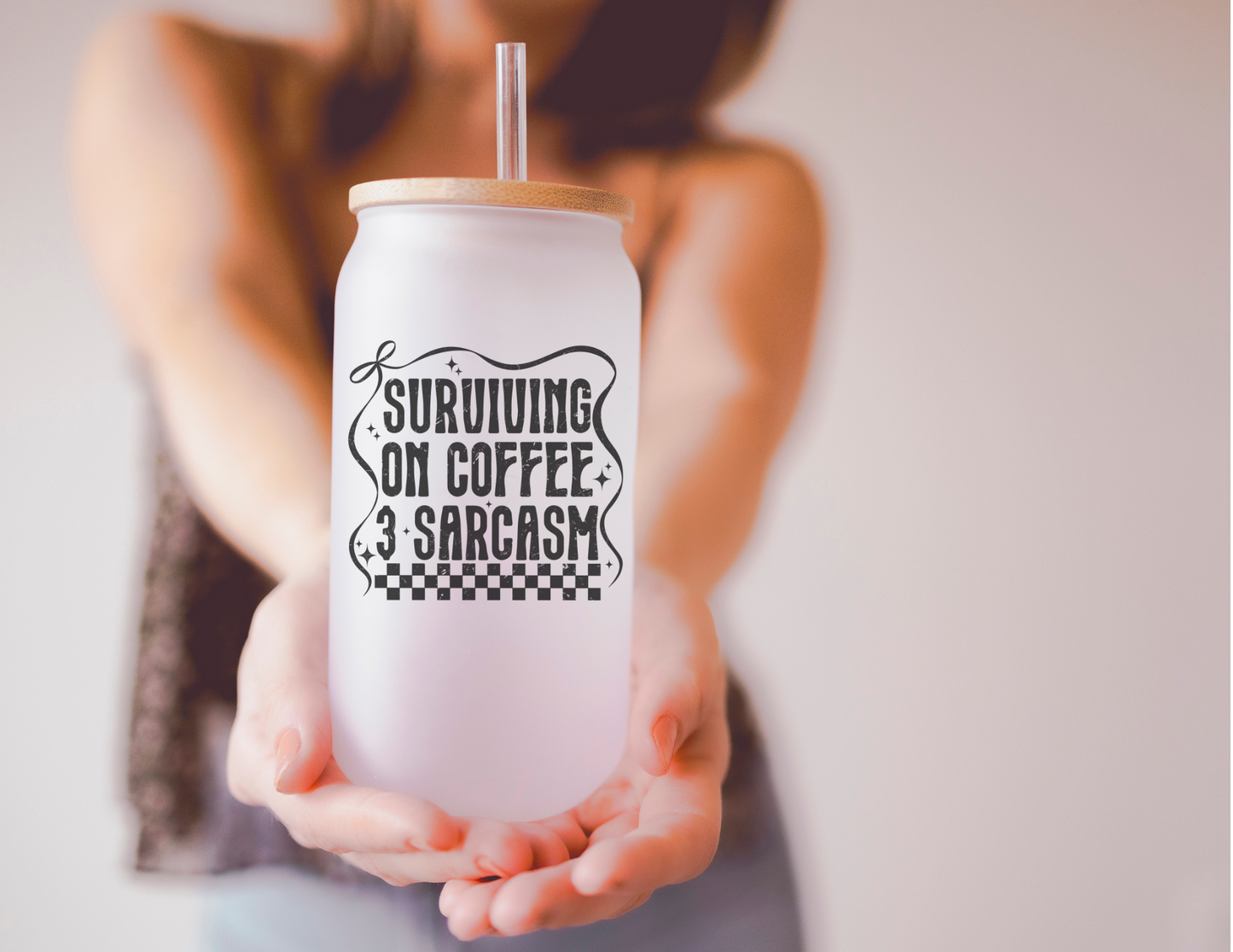 Surviving on Coffee & Sarcasm Tumbler