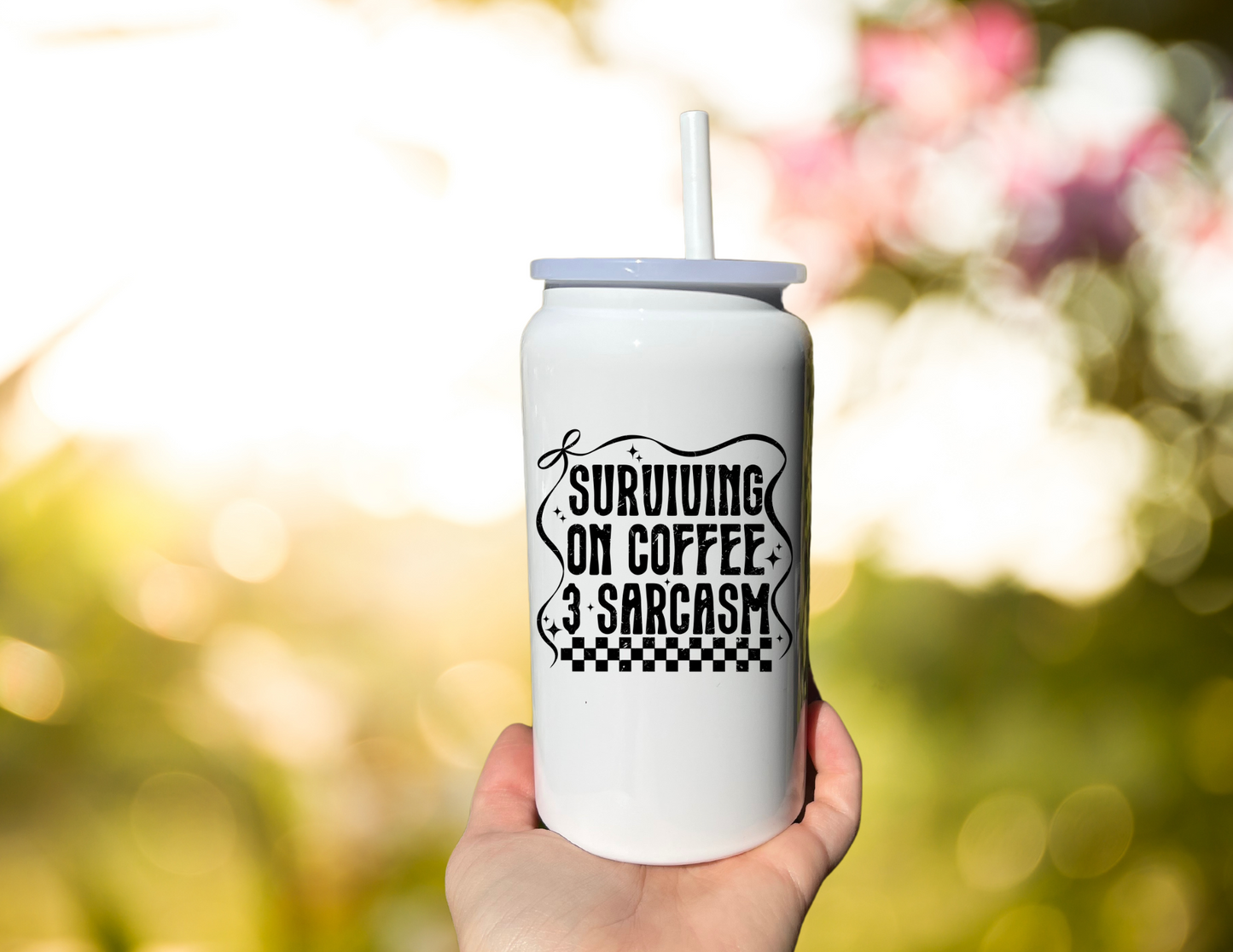 Surviving on Coffee & Sarcasm Tumbler