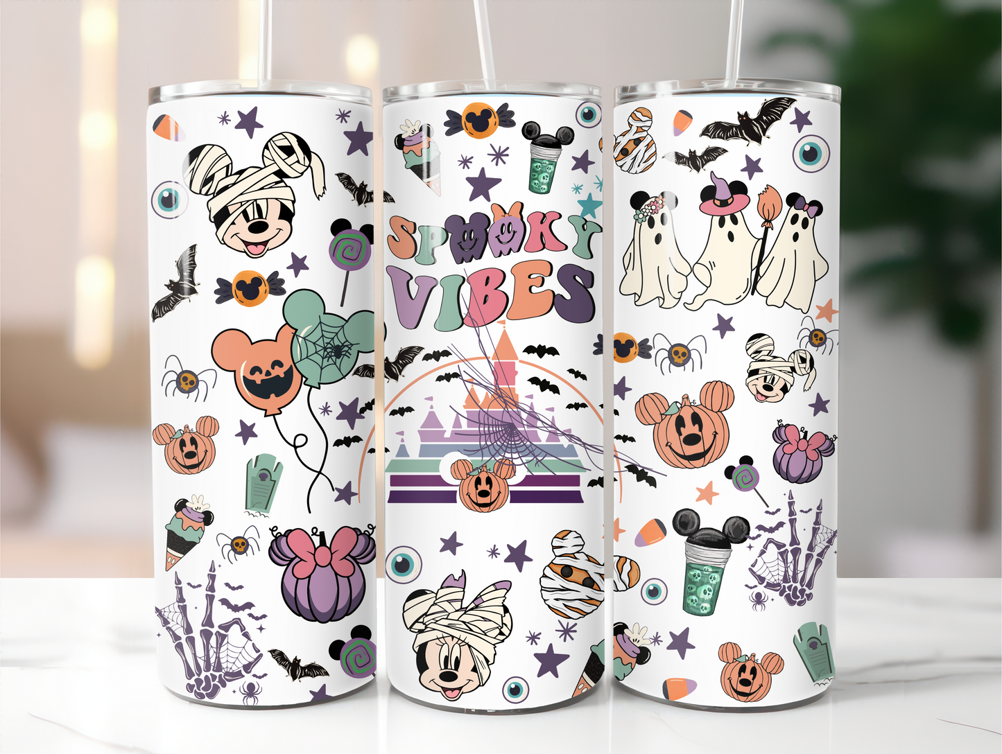 Spooky Vibes Stainless Steel Tumbler