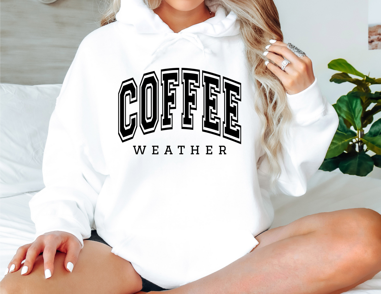 Coffee Weather Puff Print Sweatshirt