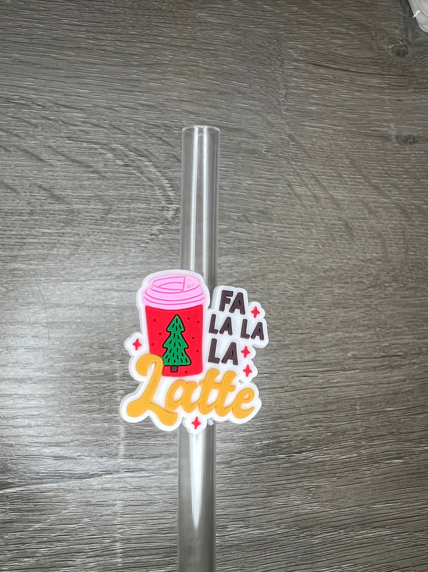 Fa La La Latte Straw Charm