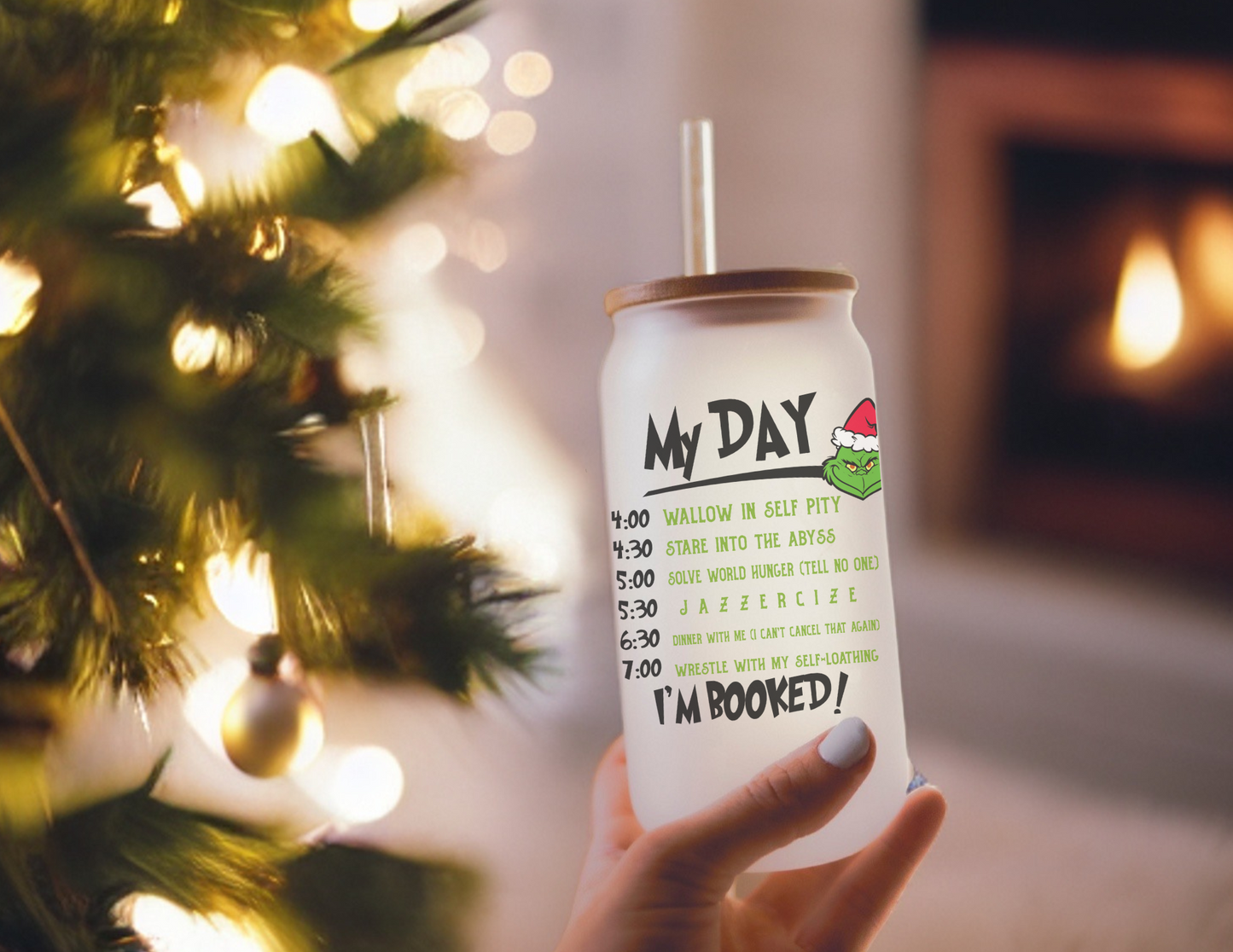 I’m Booked Glass Tumbler