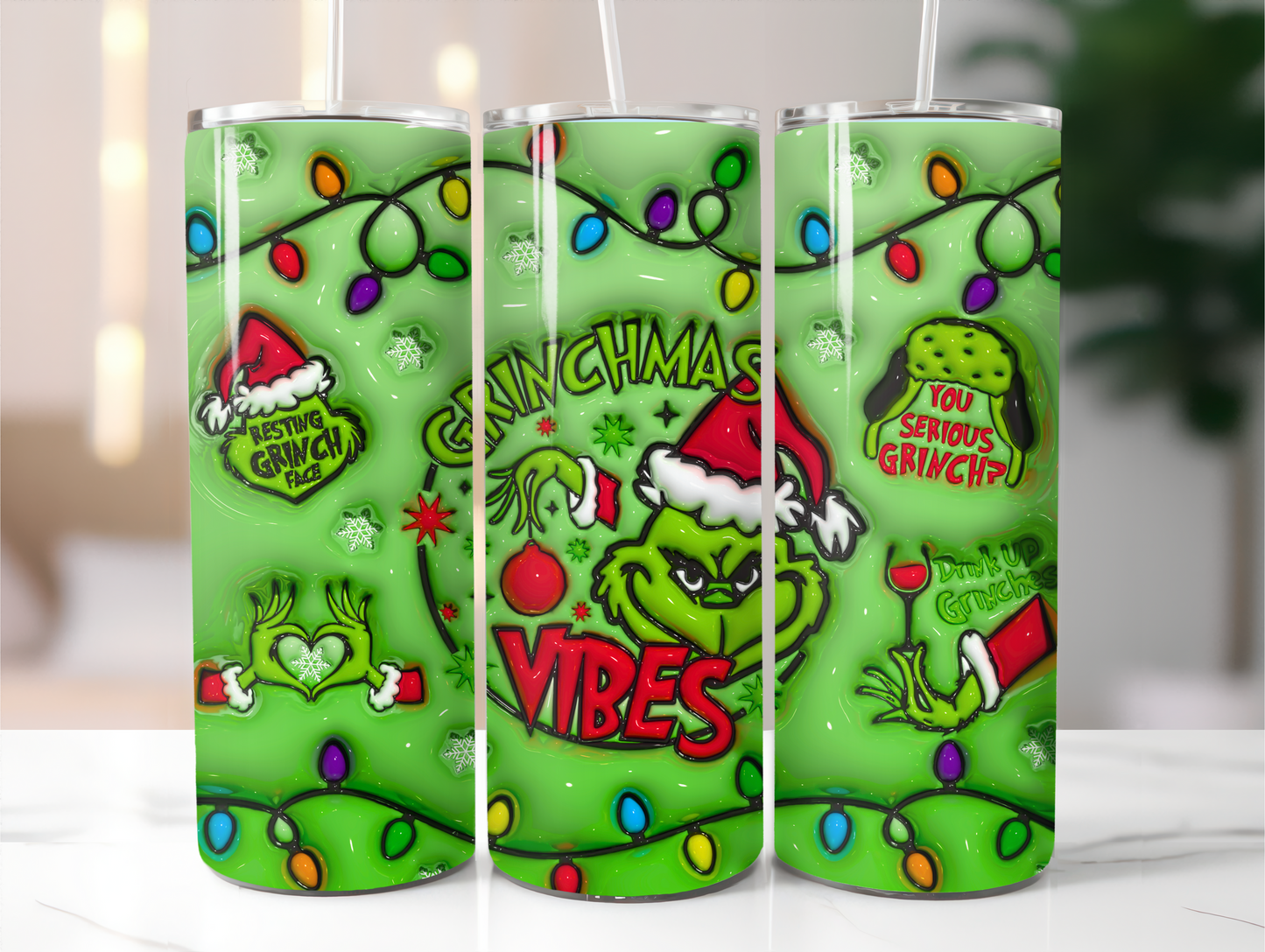 Gmas Vibes Puff Stainless Steel Tumbler