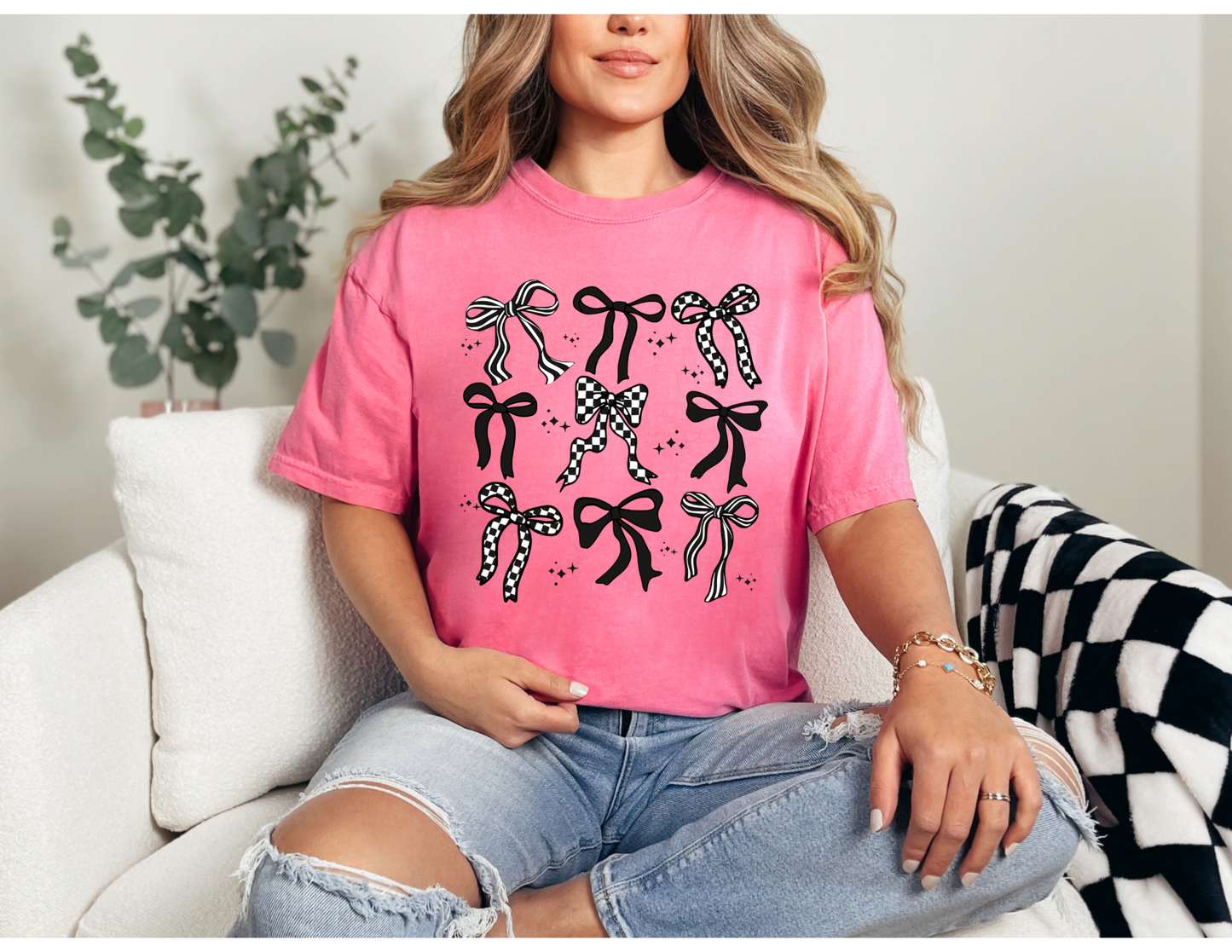 Black Coquette Bows Shirt