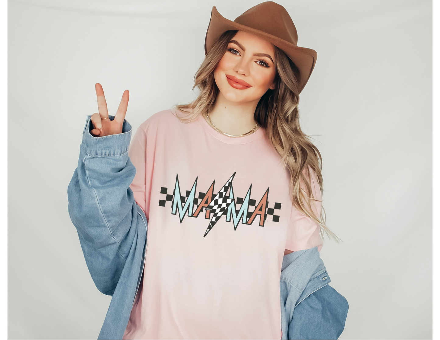 Racing Checkered Mama Shirt