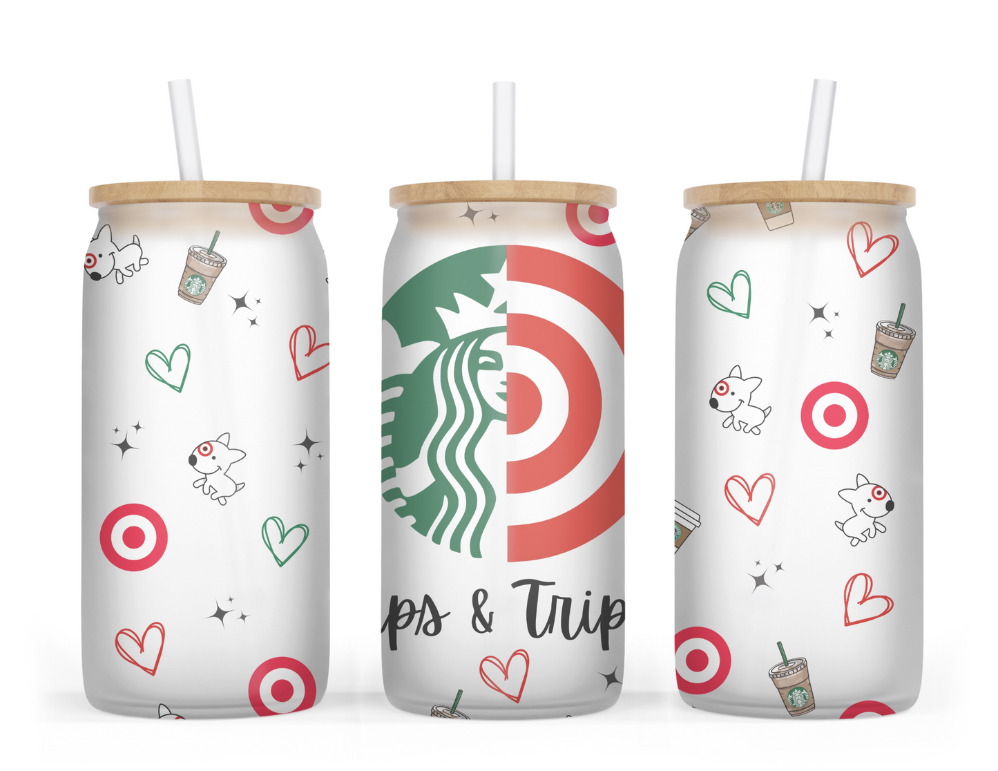 Sips & Trips Glass Tumbler