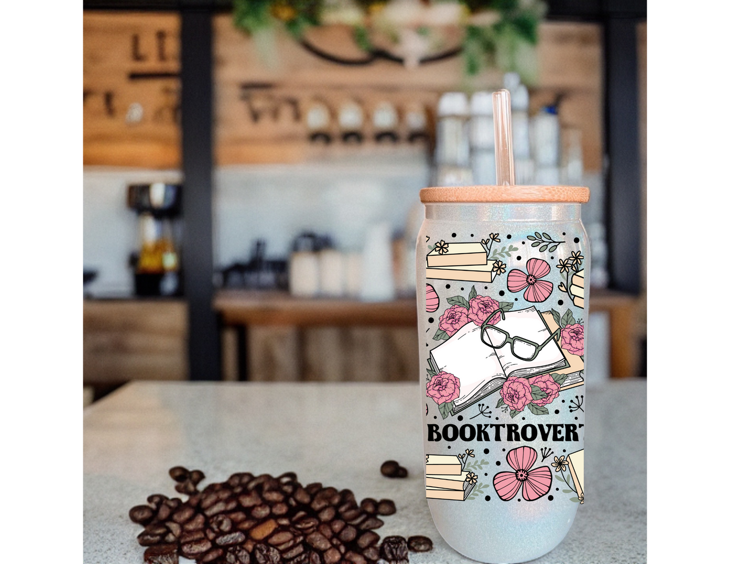 Booktrovert Glass Tumbler