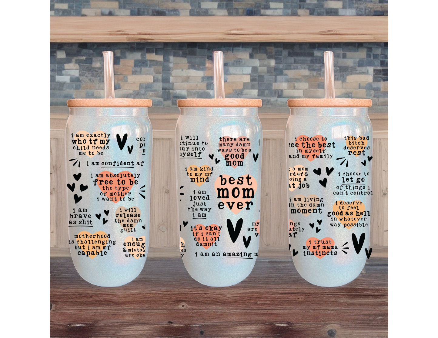 Best Mom Ever (Vulgar Edition) Glass Tumbler