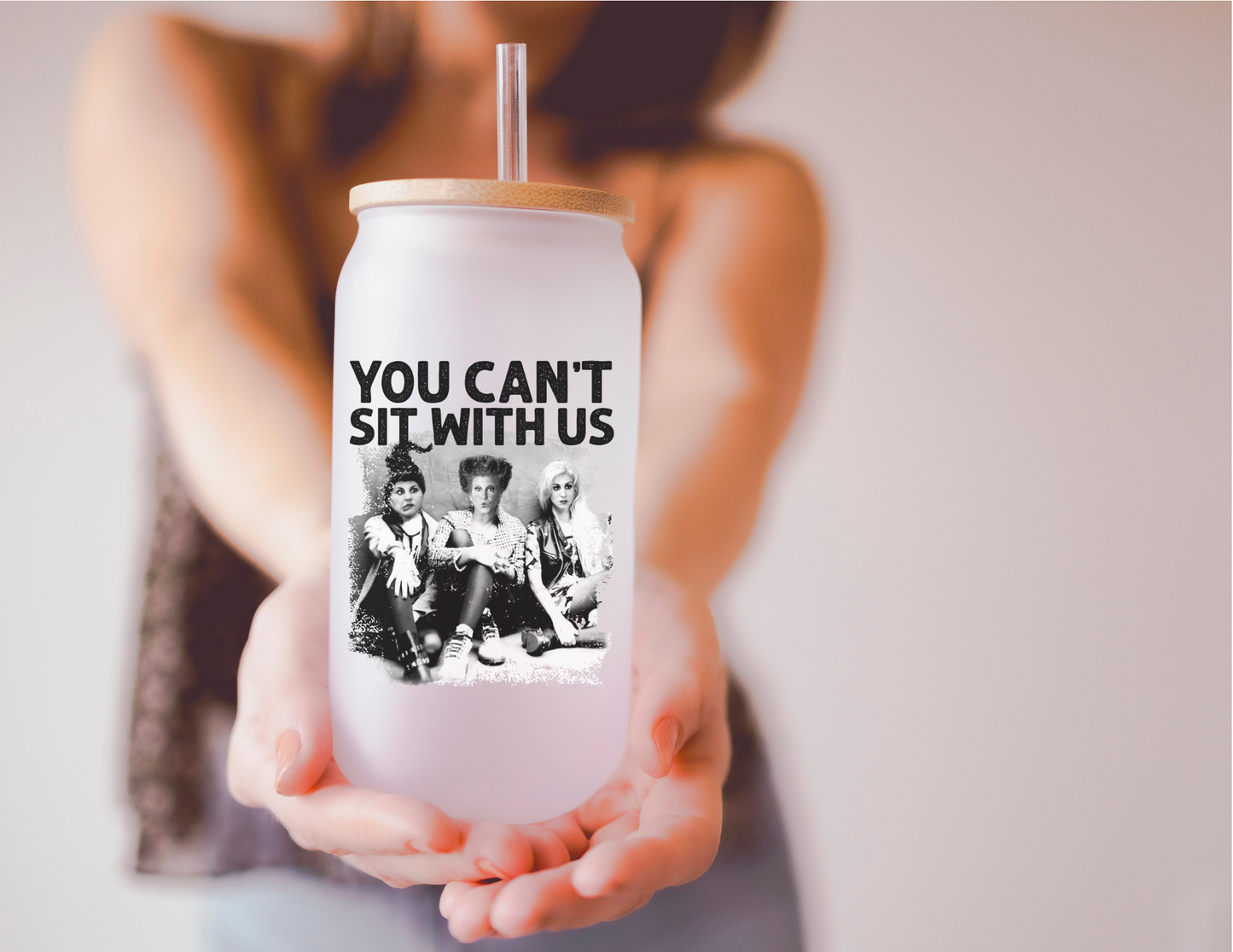 You Can’t Sit With Us Glass Tumbler