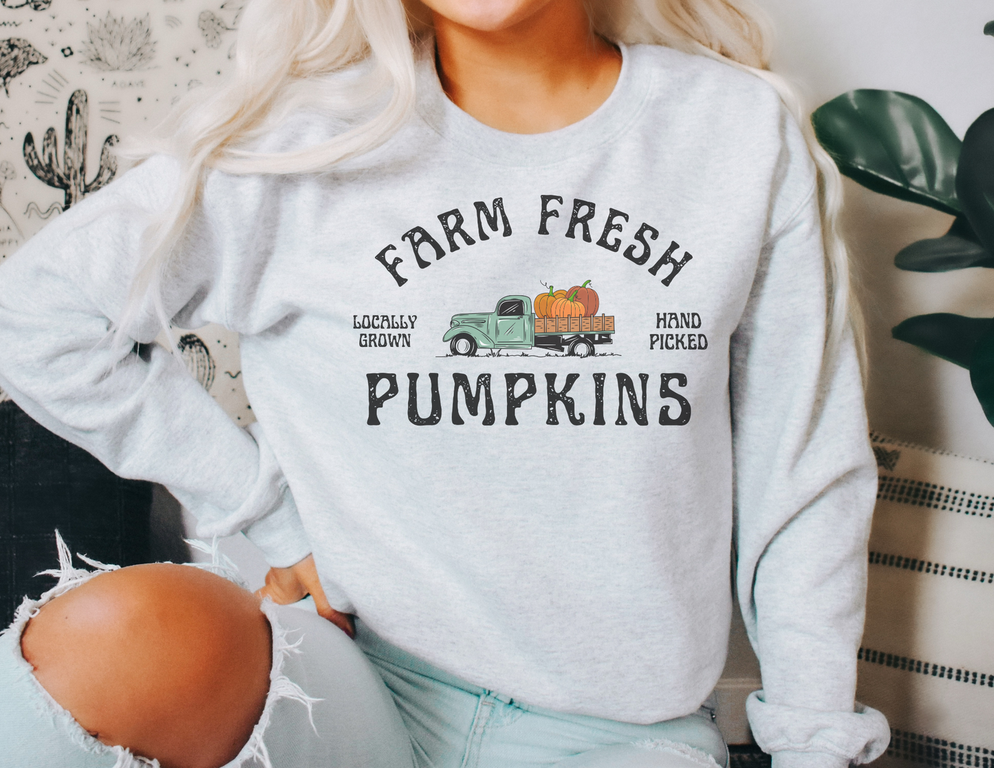 Farm Fresh Pumpkins Sweatshirt