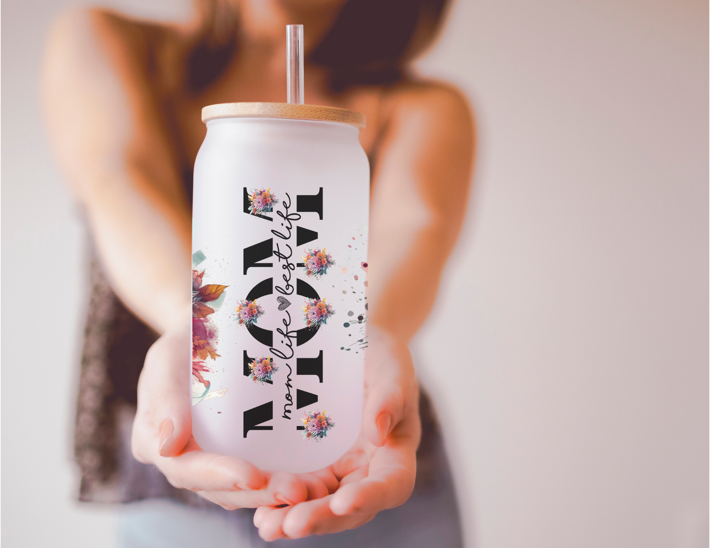 Mom Life Best Life Glass Tumbler