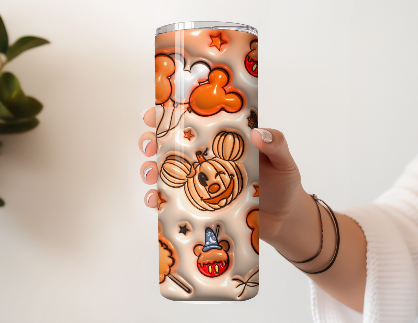 Spooky Orange Puff 20oz Stainless Steel Tumbler