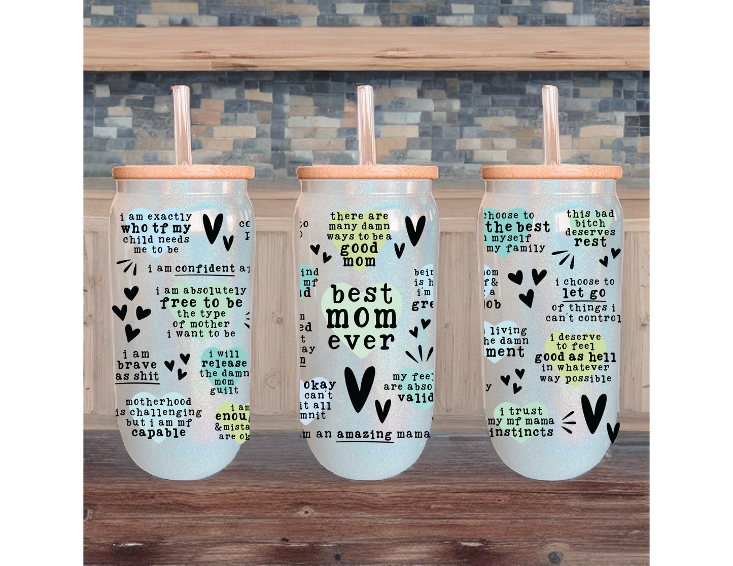 Best Mom Ever (Vulgar Edition) Glass Tumbler
