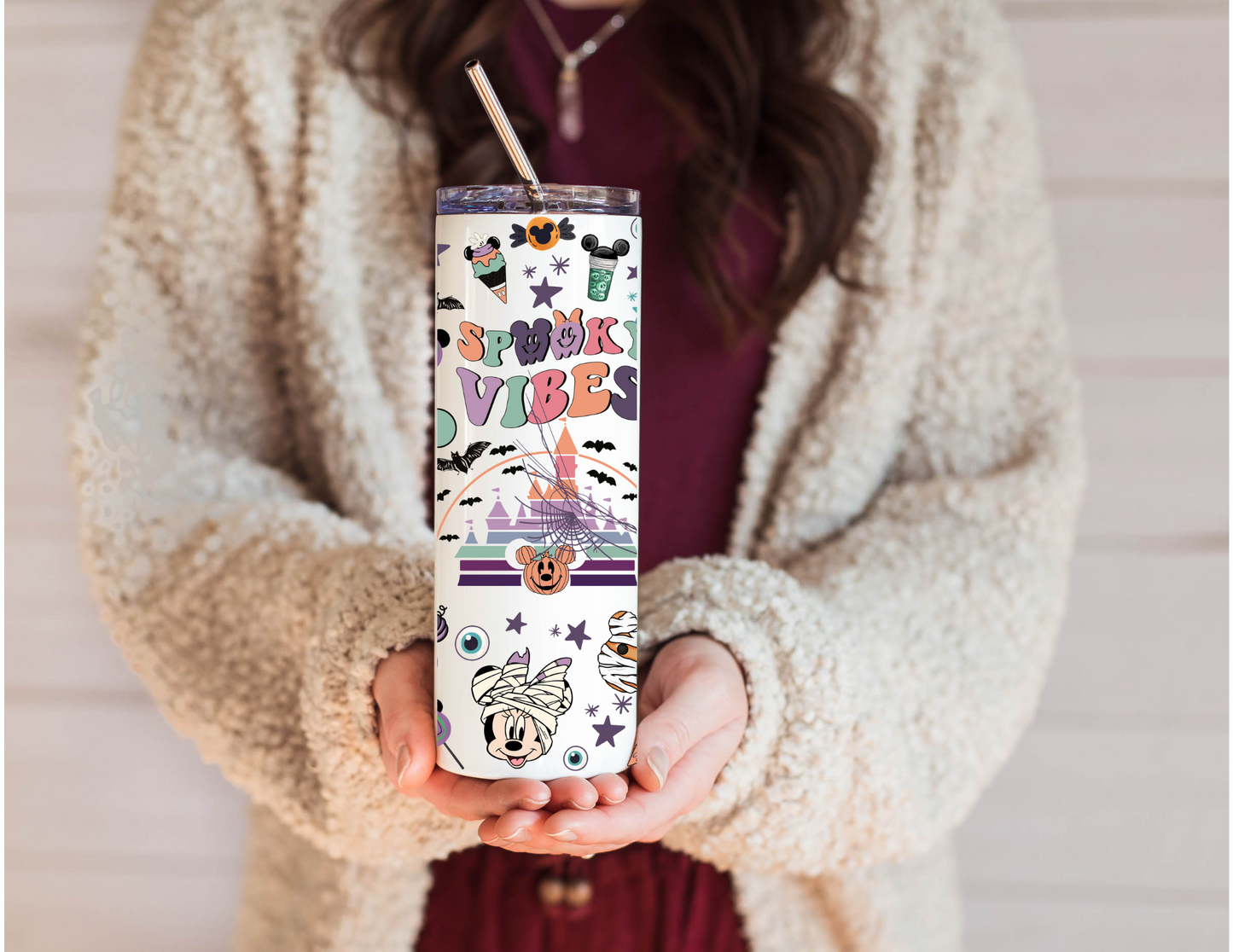 Spooky Vibes Stainless Steel Tumbler