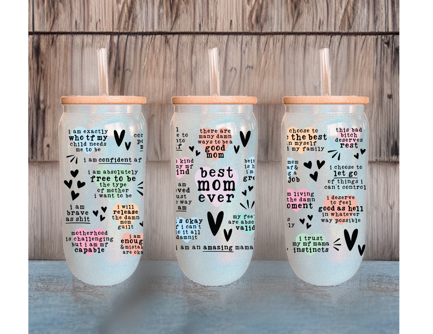 Best Mom Ever (Vulgar Edition) Glass Tumbler