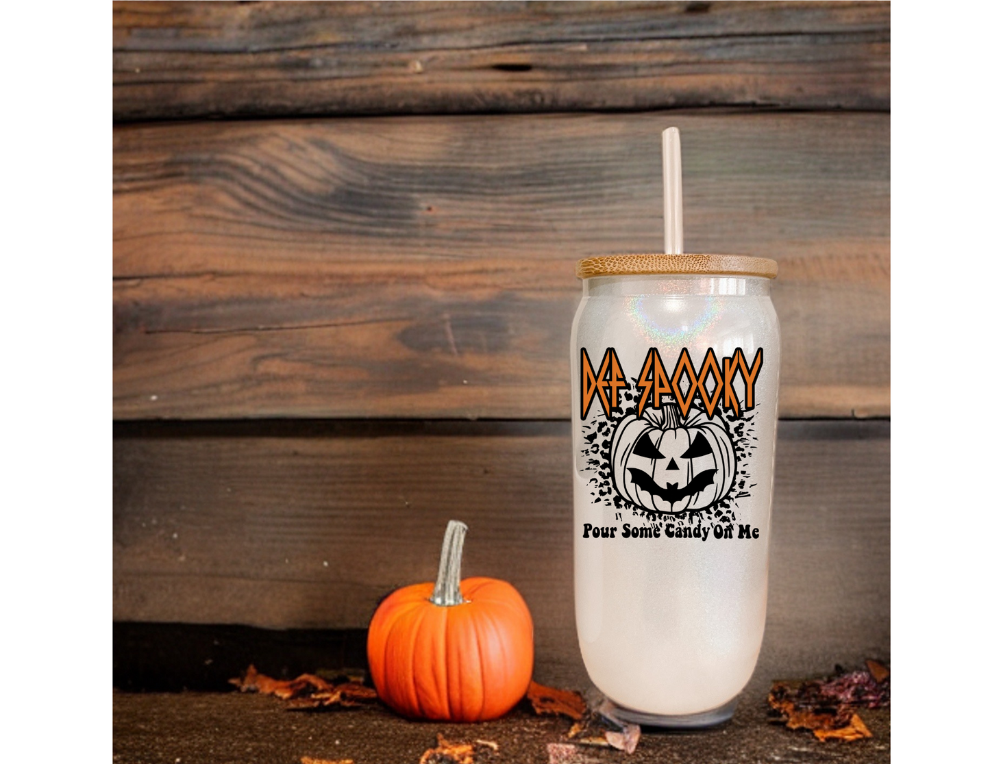 Def Spooky Glass Tumbler
