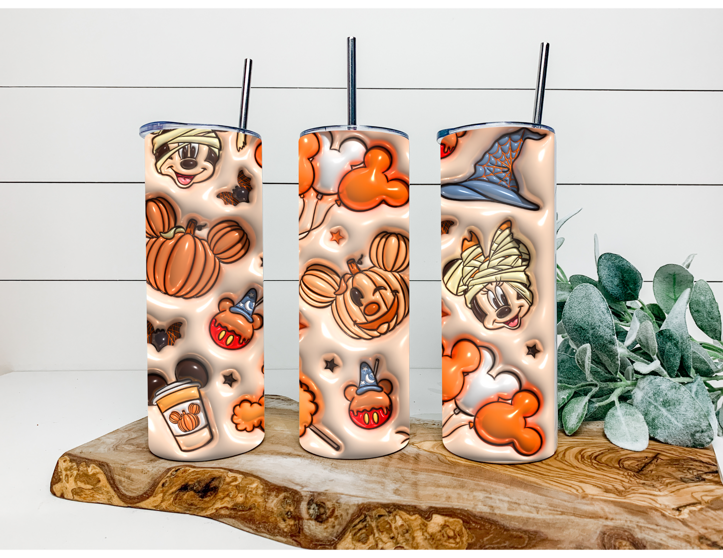 Spooky Orange Puff 20oz Stainless Steel Tumbler