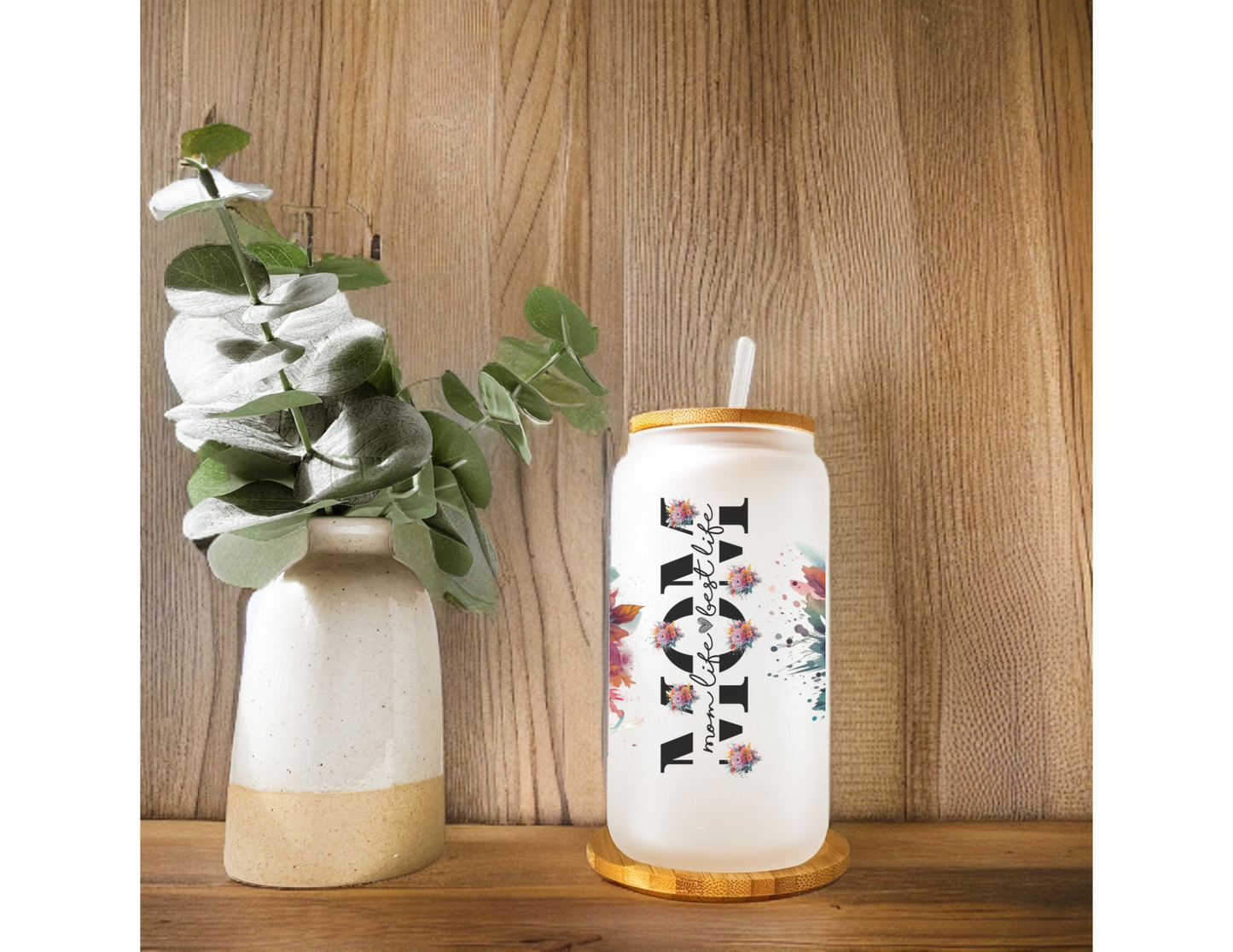 Mom Life Best Life Glass Tumbler