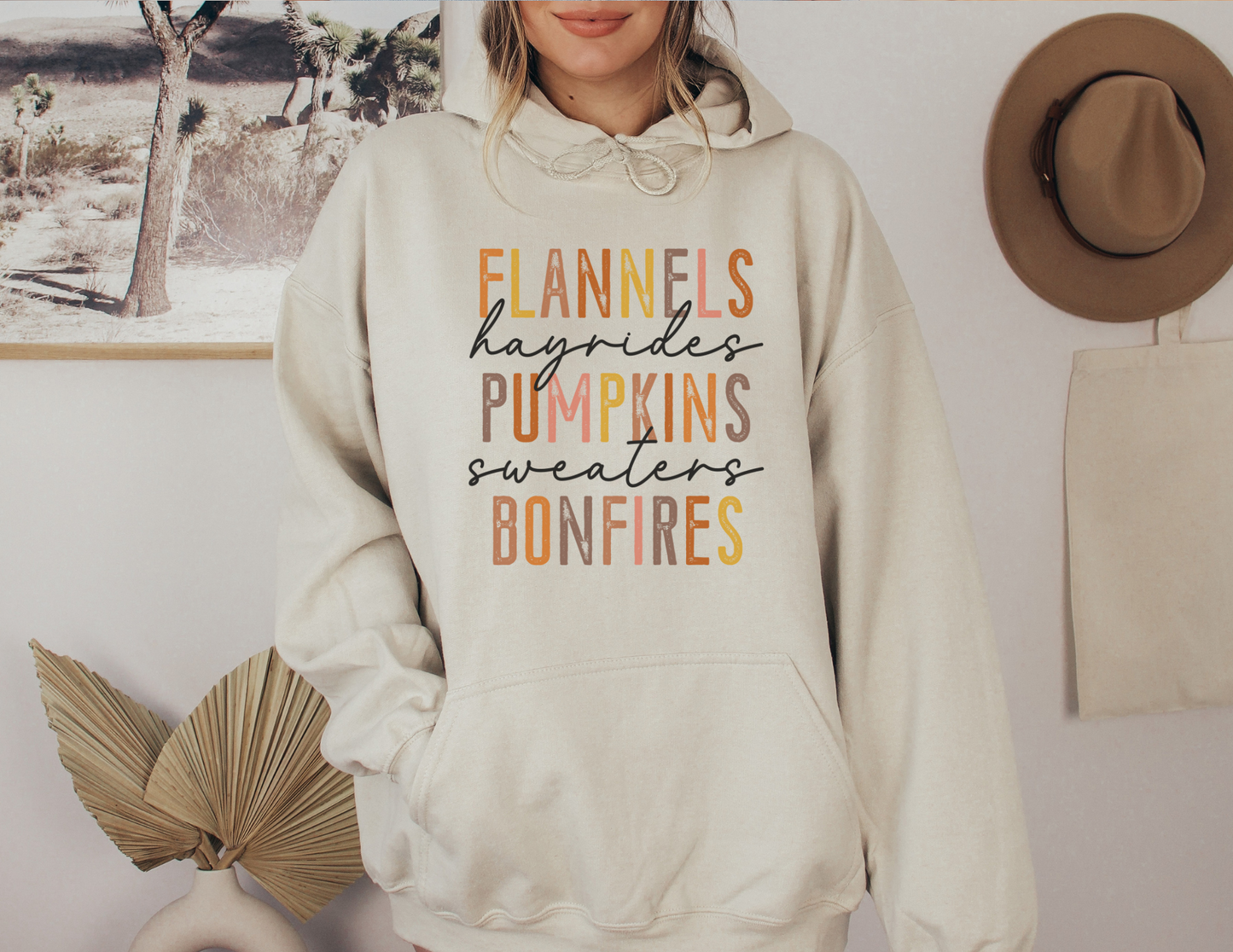Flannels Hayrides Pumpkins Sweaters Bonfires Sweatshirt