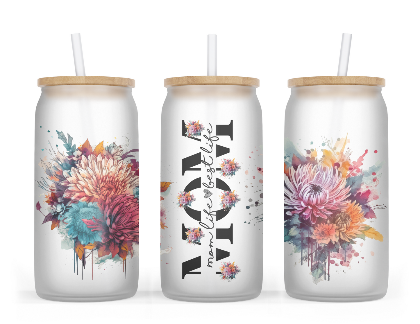 Mom Life Best Life Glass Tumbler