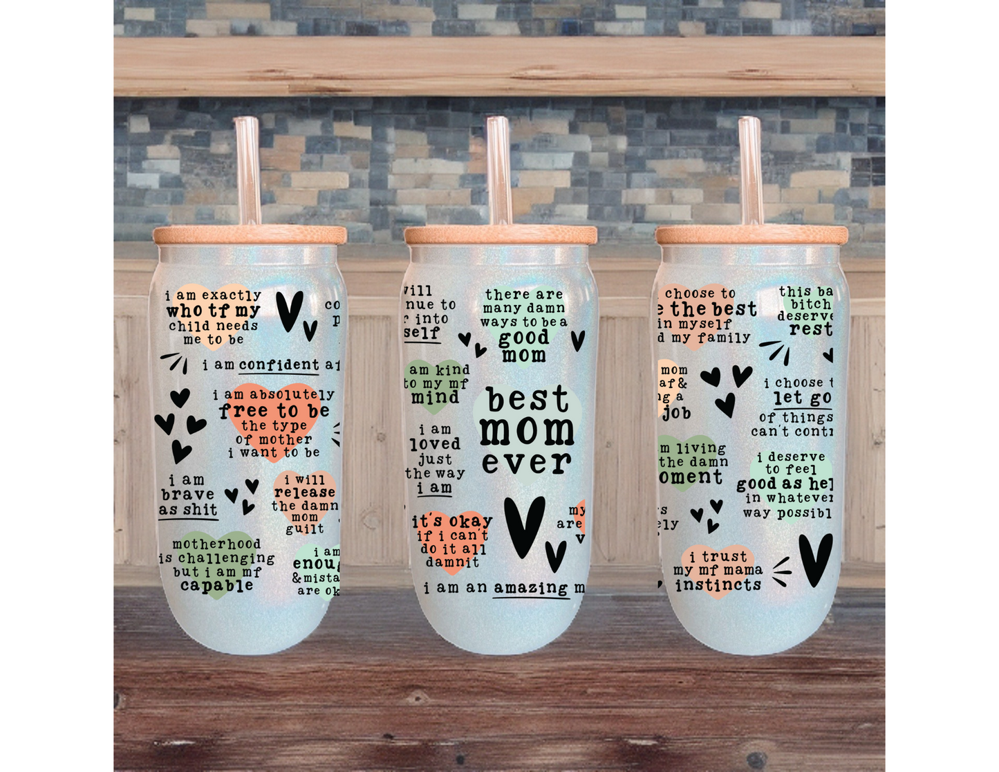 Best Mom Ever (Vulgar Edition) Glass Tumbler