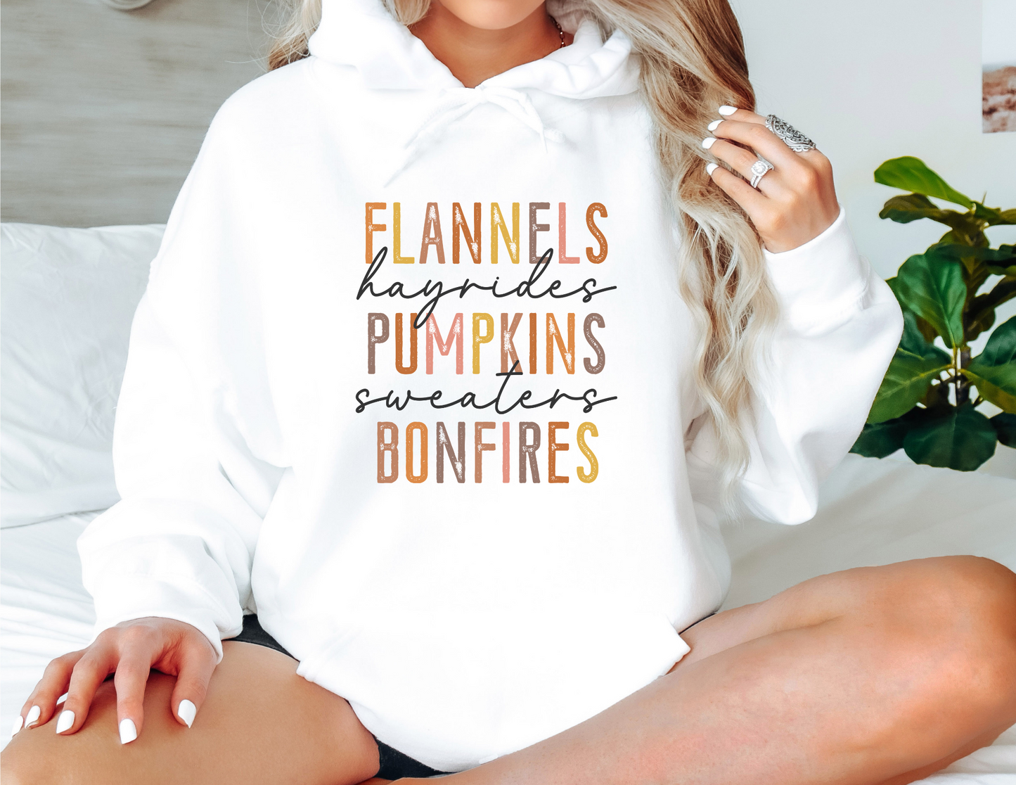 Flannels Hayrides Pumpkins Sweaters Bonfires Sweatshirt