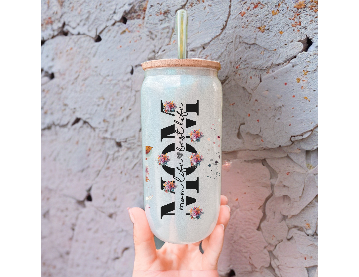 Mom Life Best Life Glass Tumbler