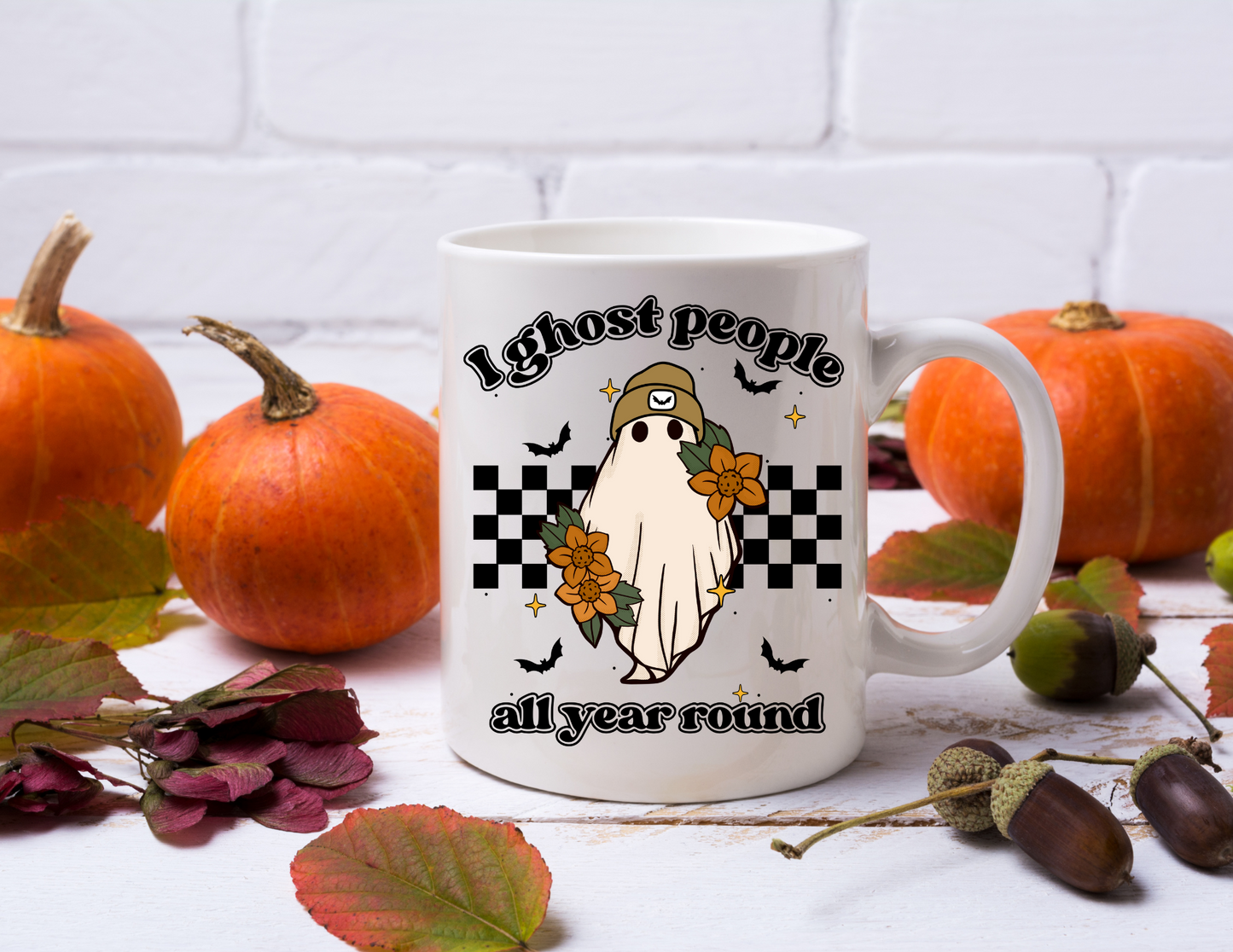 I Ghost People All Year Round 15oz Coffee Cup