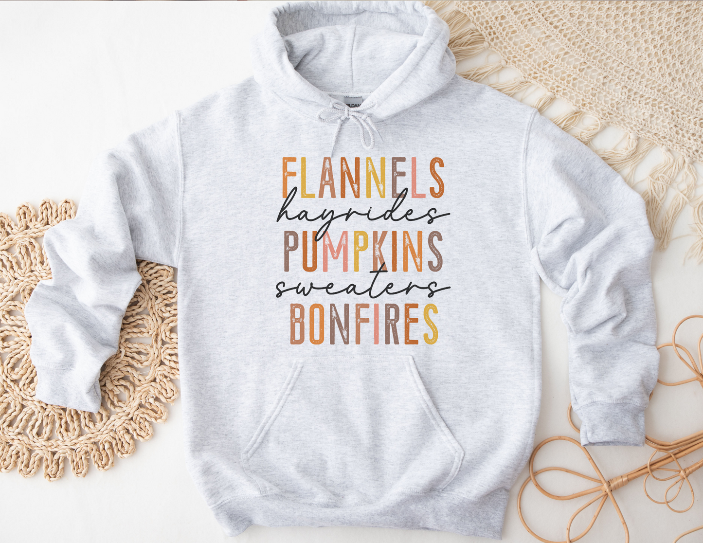 Flannels Hayrides Pumpkins Sweaters Bonfires Sweatshirt
