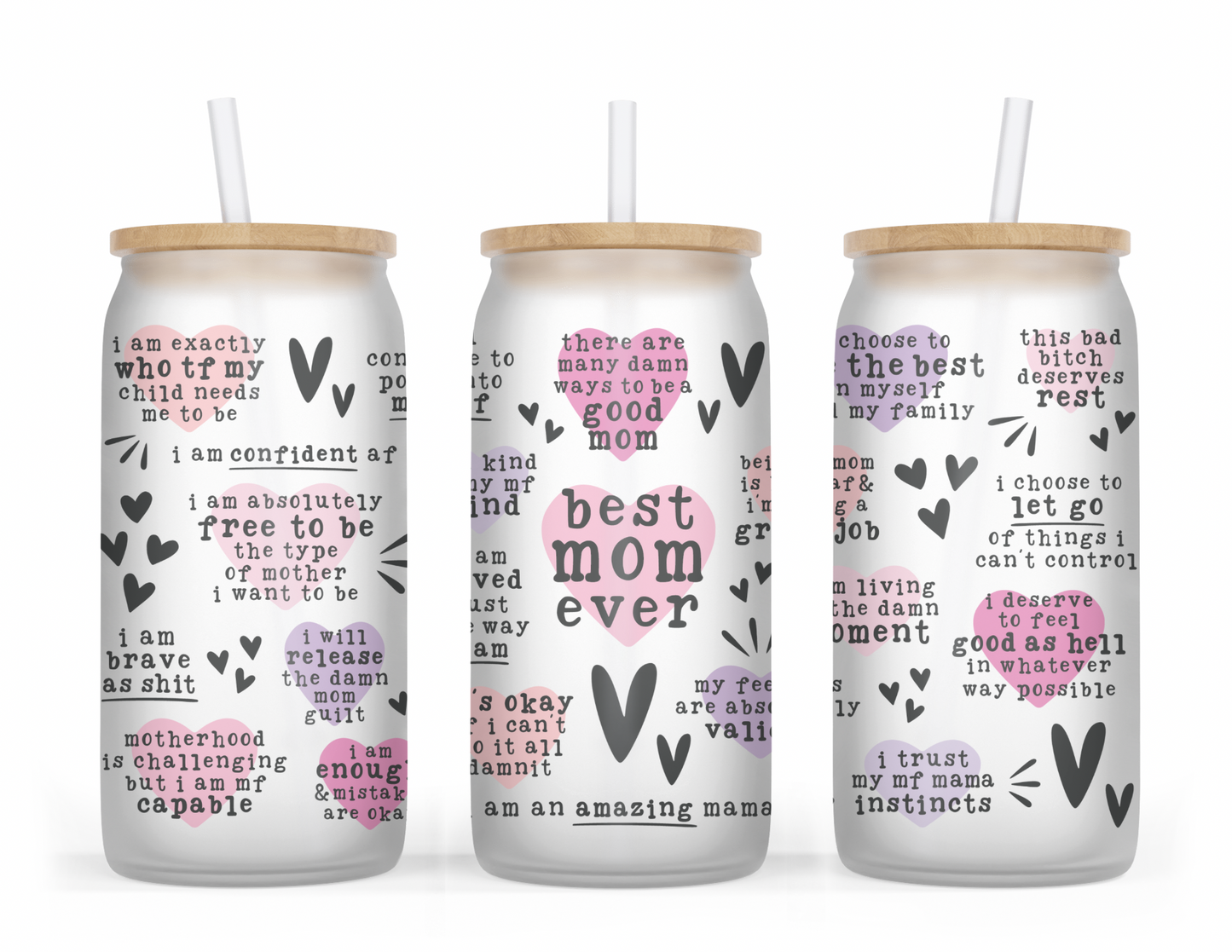Best Mom Ever (Vulgar Edition) Glass Tumbler