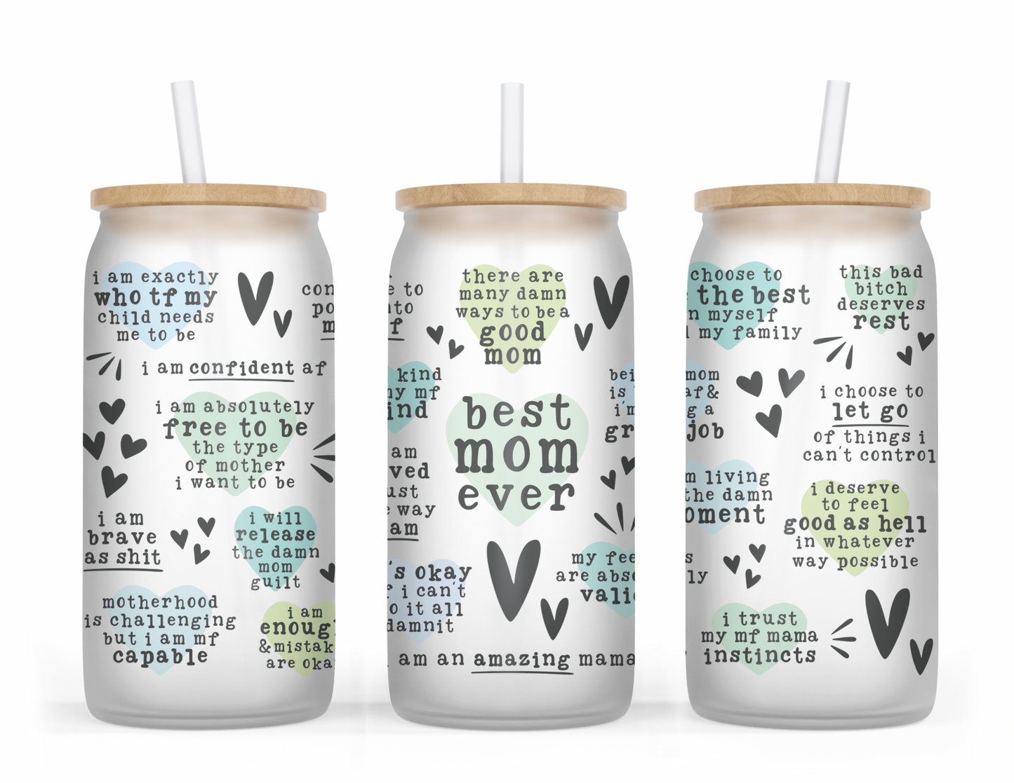 Best Mom Ever (Vulgar Edition) Glass Tumbler