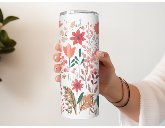 Spring Floral Stainless Steel Tumbler