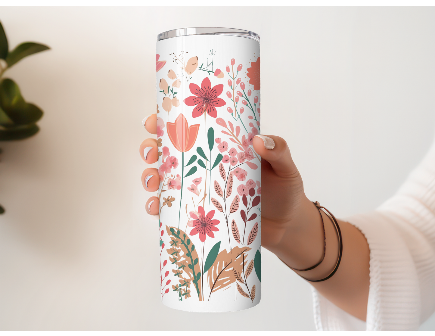 Spring Floral Stainless Steel Tumbler